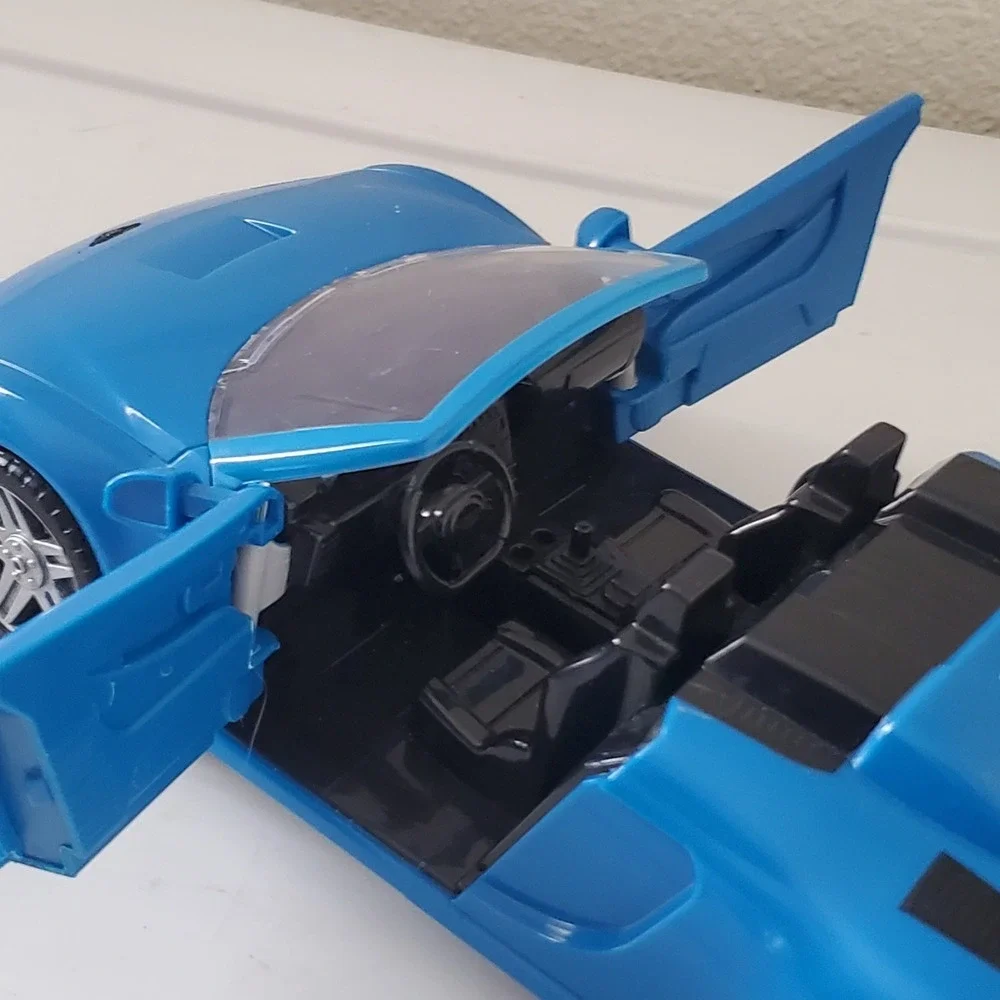 Driven by Battat Blue Convertible Sports Car Toy Vehicle DRI-V3N License Plate